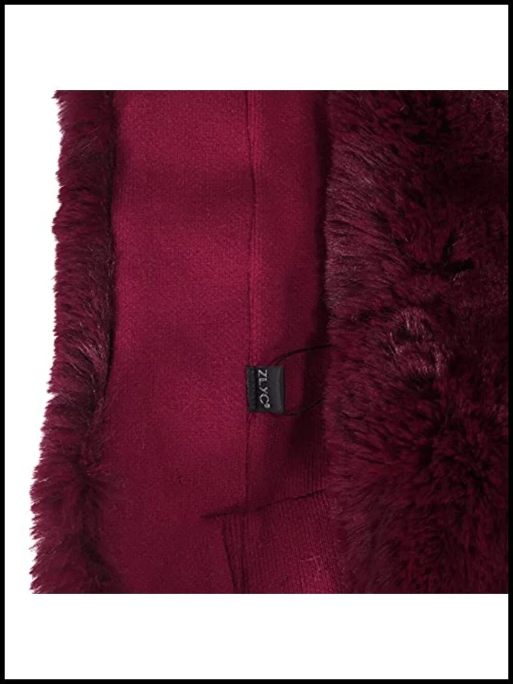 Faux Fur Trim Knit Wrap Shawl Cape Evening Party Winter Warm